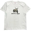 ホンダ レトロスーパーカブ プリントTシャツ オフホワイト Mサイズ 2301HD01-04 HD店(2)