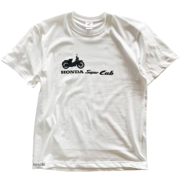 内衣 - ホンダ スーパーカブ サイドシルエットプリントTシャツ オフホワイト Mサイズ 2301HD01-05 HD店