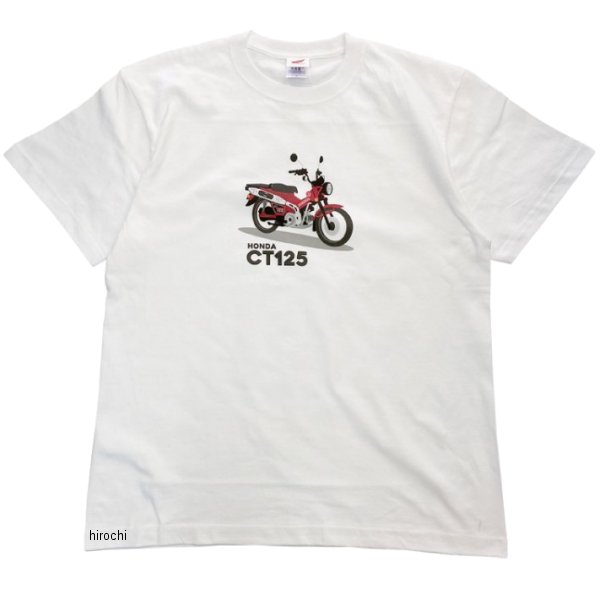 ホンダ ハンターカブ プリントTシャツ 白/赤 Lサイズ 2301HD01-09 HD店