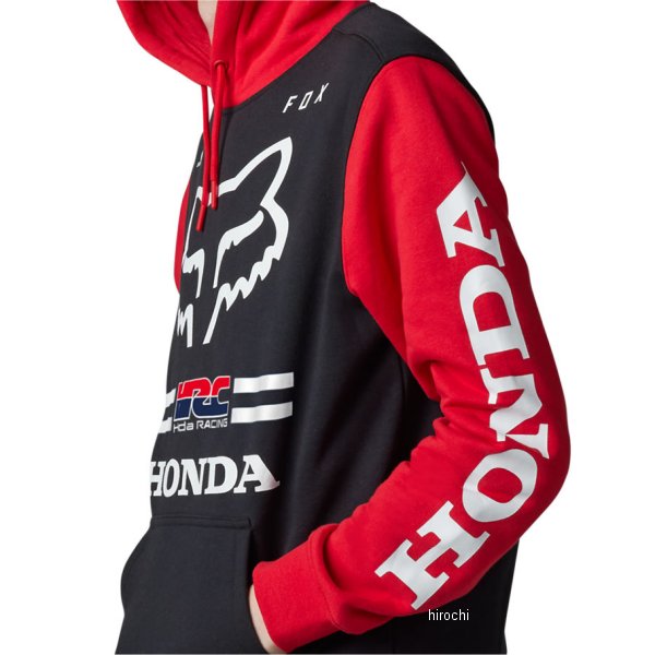 【メーカー在庫あり】 フォックス FOX フーディー ホンダ フレイムレッド Lサイズ ...