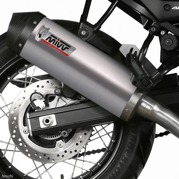 ミヴ Mivv スリップオンマフラー 触媒あり OVAL 17年-23年 V-Strom650 チタン S.049.LNC+ACC.046.A1 HD店