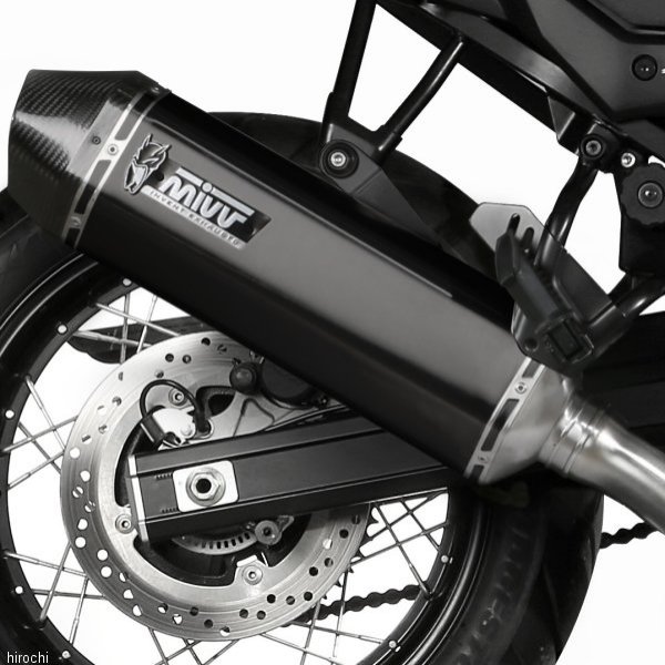 S.049.LRB+ACC.046.A1 ミヴ Mivv スリップオンマフラー 触媒あり SPEED EDGE 17年-23年 V-Strom650 ステンブラック S.049.LRB-ACC.046.A1 HD店