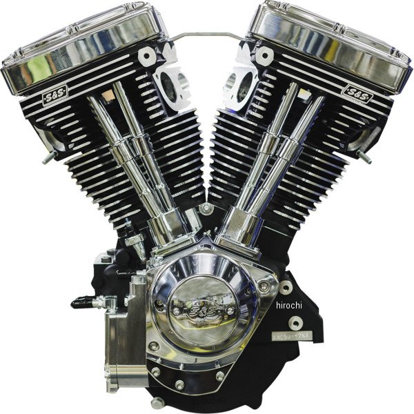 【USA在庫あり】 S&Sサイクル S&S Cycle ENGINE V124 BLK/WB LB 0901-0258 HD店