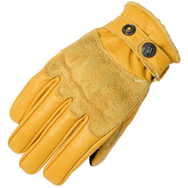 【メーカー在庫あり】 ライズ RIDEZ MOTO GLOVES REBEL レザーグローブ マスタード Lサイズ RLG2202 HD店