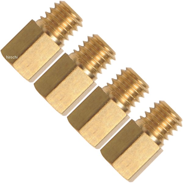 ・ミクニ メインジェット 4/ 042 ブラス/ラージ HEX-タイプ。・全幅(直径)6mm x 全長12mm。・#440・ミクニ VMキャブ用。・4個入り。・日本製。4/042-440楽天 HD店　