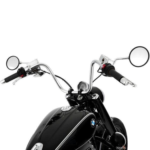 ワンダーリッヒ Wunderlich ハンドルバー Ape Hanger20年以降 BMW R18BMW R18クラシックカラー:クローム幅:1007mm/高さ:283mm/直径:25.4mmBMW R18専用に開発されたエイプハンガーハンドルバーです。BMWのビッグボクサーにかつてないスタイルを提供します。そのスタイルは徹底的に拘り、フロントフォークの長さとのバランスを最適化し、その高さが決定されています。取り付けに必要な電気系、油圧系の延長ワイヤーがセットになっています。純正ハンドルバーエンドウェイトの装着が可能です。(取付用ネジが切られています)※取付はプロショップにご依頼されることを強くお勧めします。※写真は参考です。掲載写真の取り付け車種、カラーなど、写真と異なる場合がございます。※実際の製品は改良・仕様変更などにより、一部カラー、形状が異なっている場合がございます。W11800-000楽天 HD店