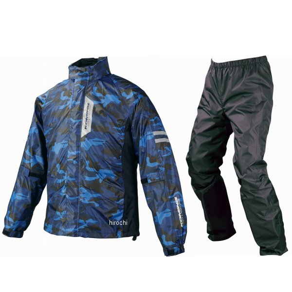 【メーカー在庫あり】 RK-539 コミネ KOMINE ブレスターレインウェア フィアート ブルーカモ 5XLBサイ..
