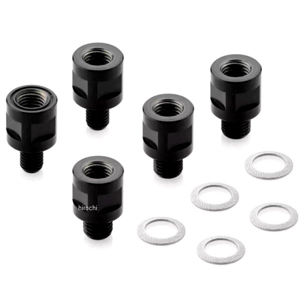 リゾマ rizoma ミラーアダプタ 汎用 アダプタタイプG ブラック BS811B HD店