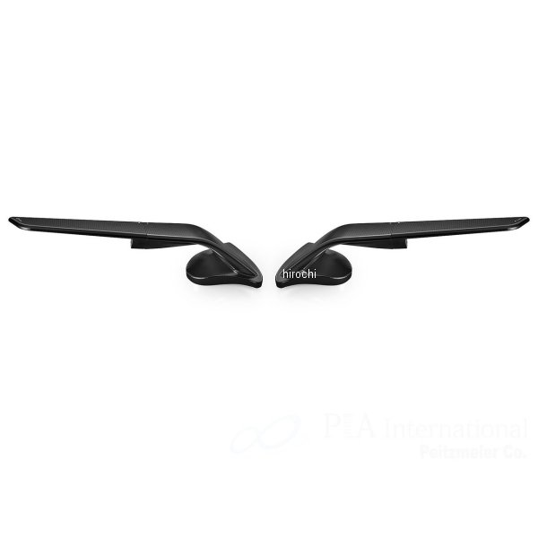 リゾマ rizoma ミラー Stealth 17年-21年 YZF-R6 ブラック 左右ペア BSS020B HD店