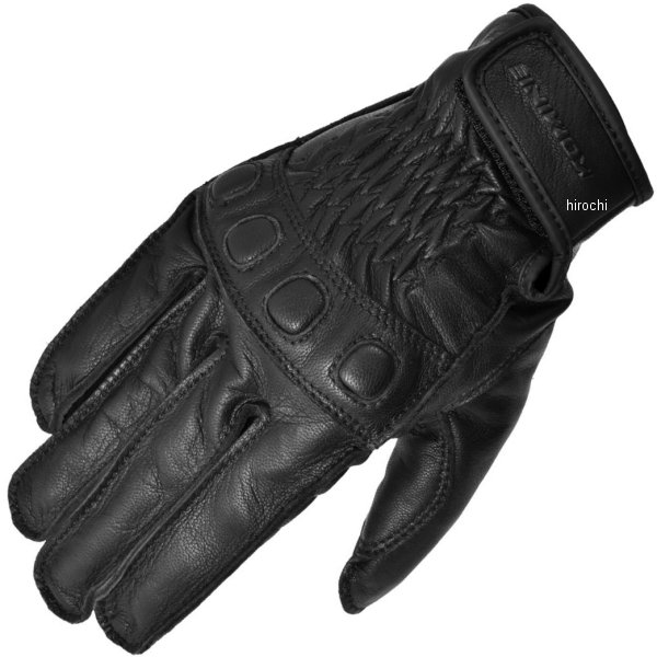 【メーカー在庫あり】 GK-720 コミネ KOMINE ビンテージレザーグローブ 黒 Lサイズ 04-720 HD店