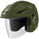 【メーカー在庫あり】 HK-1651 コミネ KOMINE ジェットヘルメット エーラ2 オリーブ XLサイズ 01-1651 HD店