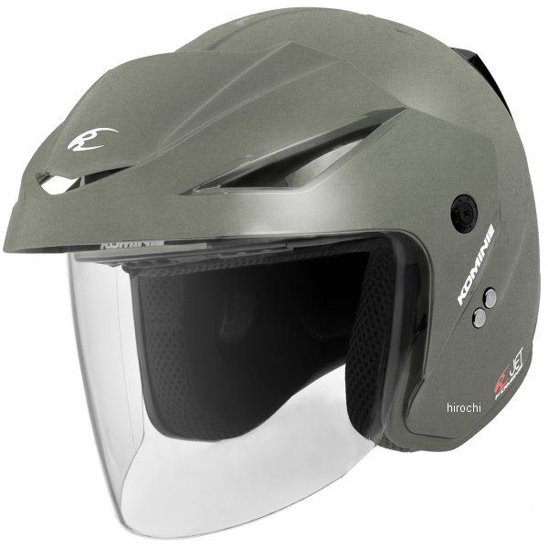 【メーカー在庫あり】 HK-1651 コミネ KOMINE ジェットヘルメット エーラ2 ガンメタル XLサイズ 01-1651 HD店(2)