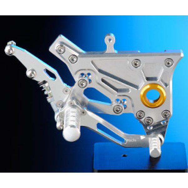 ナイトロレーシング バックステップキット マスターシリンダ無し GPZ900R、GPZ750R シルバー/ゴールド BS-03RNS-BR-G HD店