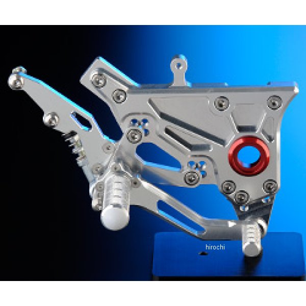 ナイトロレーシング バックステップキット マスターシリンダ無し GPZ900R、GPZ750R シルバー/レッド BS-03RNS-BR-R HD店