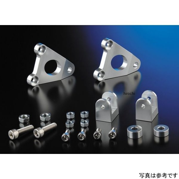 Generic Type - ナイトロレーシング 汎用タンデムステップ ブラケットキット タイプ1 タンデムバー無し シルバー BS-TS01NS HD店