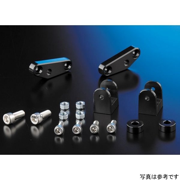 ナイトロレーシング 汎用タンデムステップ ブラケットキット タイプ2 タンデムバー無し 黒 BS-TS02NB HD店