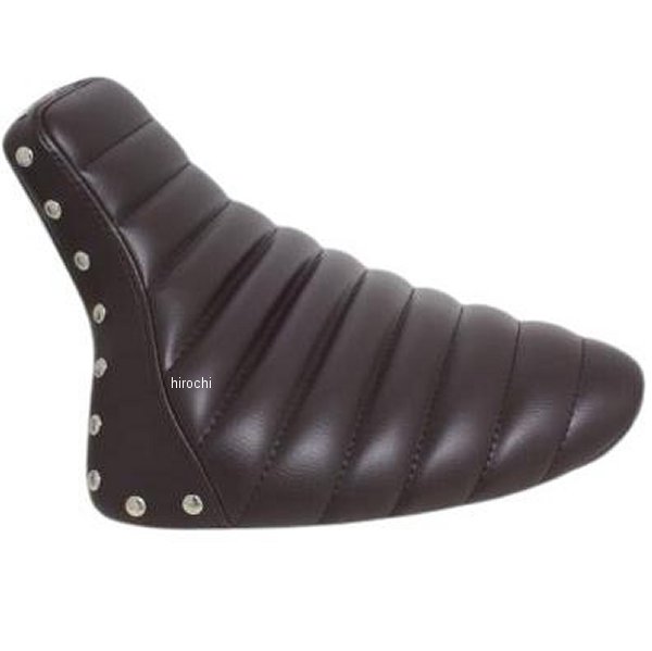 ガレージT＆F スタッド付きシングルシート タックロール ストレッチリアフェンダー&フラットフェンダー専用 茶 DS400ST56 HD店
