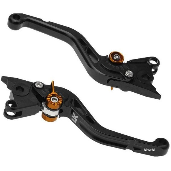 【メーカー在庫あり】 ユーカナヤ U-KANAYA アルミビレットショートレバーセット スタンダードタイプ Ninja ZX-4R SE、ZX-4RR マットブラック KA082-011-0211 HD店