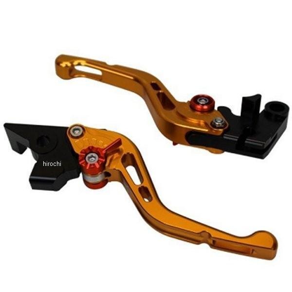 【メーカー在庫あり】 ユーカナヤ U-KANAYA アルミビレットショートレバーセット GPタイプ 23年以降 Ninja ZX-4R SE、ZX-4RR マットゴールド KA082-011-0612 HD店