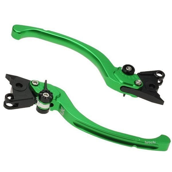 【メーカー在庫あり】 ユーカナヤ U-KANAYA アルミビレットレバーセット ツーリングタイプ 23年以降 Ninja ZX-4R SE、ZX-4RR マットグリーン KA082-011-0817 HD店