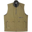 6271 カドヤ KADOYA 2023年秋冬モデル 中綿防寒ベスト LAYER VEST カーキ Mサイズ 6271-0 HD店