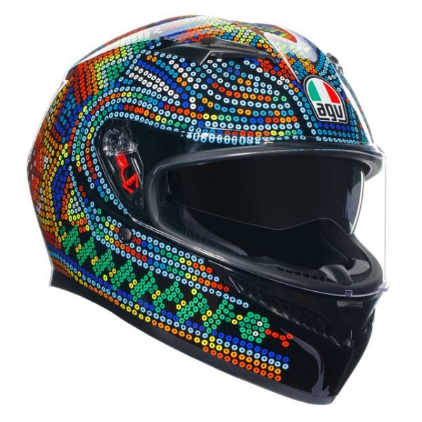 【メーカー在庫あり】 エージーブイ AGV フルフェイスヘルメット K3 MPLK 001-ROSSI WT 2018 Mサイズ(5..