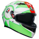 エージーブイ AGV フルフェイスヘルメット K3 MPLK ROSSI MUGELLO 2018 Lサイズ(59-60cm)サイズ:Lサイズ(59-60cm)規格:SG重量:1,490 g（ファーストシェルサイズ）アジアンフィット【付属品】異なるステップのオプションを備えたバイザーメカニズム【仕様説明】K-3 SVは、内側のドロップダウン式サンバイザー、目を見張るエアロダイナミックパフォーマンス、効果的なベンチレーション、広い視界など、驚異的な特徴を持ったエントリーレベルのオールマイティなヘルメットです。シェルは熱可塑性構造で、インナーライナーにはDry-Comfortファブリックを使用しています。【通気性】・調節可能なベンチレーション・前面にベンチレーション5箇所、背面にワイドな排気ベンチレーション2箇所【シェル】・シェルサイズ2種類・4サイズ展開の4倍密度EPS・鎖骨を安全に守るシェイプ・耐久性の高いサーモプラスチック【エアロダイナミクス】・すべてのライディングポジションに対応・気流の乱れを削減するように設計されたシェル形状【内装】・着脱、洗浄可能な内部・着脱可能なノーズガード、ウィンドプロテクター・Dry-Comfortファブリック【バイザー】・アンチスクラッチ・100% Max Vision Pinlock (120)を含む・特許取得済みのエクストラクイックリリースシステム・最大190°の水平視野角・マイクロオープニングシステム道具を使用せずに着脱可能なアンチスクラッチサンバイザーを内蔵【リテンションシステム】・Double Dリング【アジアンフィット】日本国内の正規販売ネットワーク店で取り扱うAGVの「アジアンフィット」とは、日本人の頭の形にあわせてデザインされており、内装もオリジナルのものを採用しております。長時間の着用でも違和感なく、快適にご使用頂けるようになっており、欧米向けにデザインされた海外仕様とは異なります。【規格】SG/PSC【届出事業者名】株式会社ユーロギア【検査機関】一般財団法人製品安全協会18381007005-L楽天 HD店　