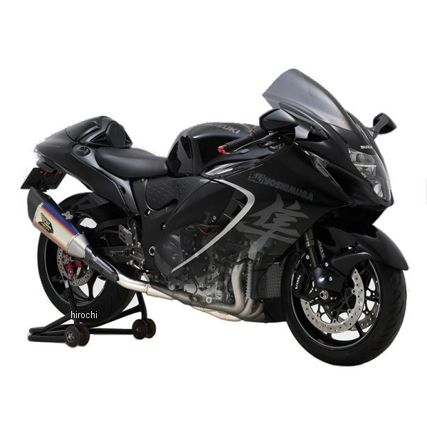 ヨシムラ フルエキゾースト 機械曲R-11Sq R チタンサイクロン 2本出し 政府認証 21年 ハヤブサ TTB 110-592-A16G1 HD店
