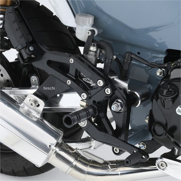 オーヴァー OVER バックステップ 4ポジション タンデム 22年以降 ダックス125 黒 51-123-11B HD店