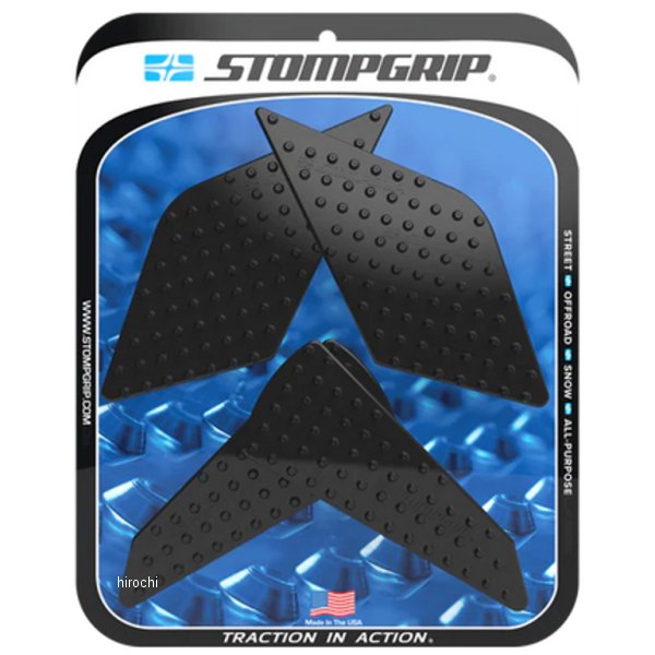 ストンプグリップ STOMPGRIP トラクションパッドタンクキット VOLCANO 23年 Ninja ZX-4RR、Ninja ZX-4R SE 黒 55-10-0204B HD店