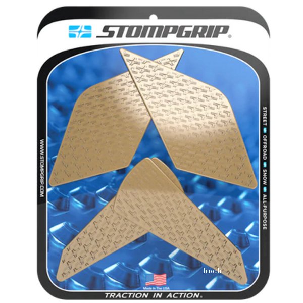 ストンプグリップ STOMPGRIP トラクションパッドタンクキット ICON 23年 Ninja ZX-4RR、Ninja ZX-4R SE クリア 55-14-0204C HD店