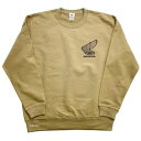 ホンダ レトロウイングマークスウェットシャツ Dベージュ XLサイズ 2302HD02-55 HD店