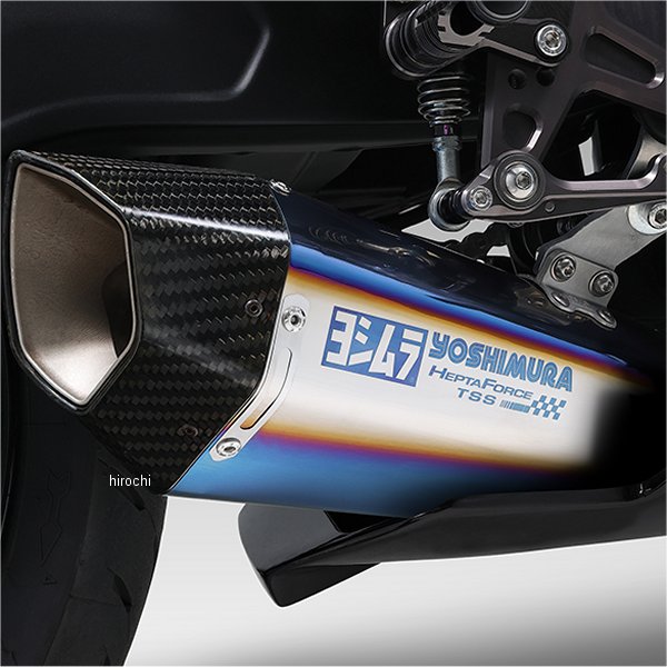 ヨシムラ フルエキゾースト HEPTA FORCE TSS レーシングチタンサイクロン 23年 ZX-4R、ZX-25R チタンブルー 150-247-A26G0 HD店