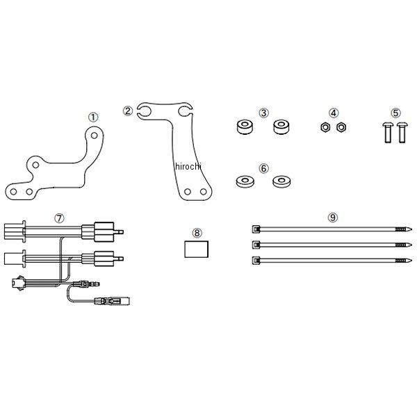 【メーカー在庫あり】 SP武川 メーターステー&ハーネスセット ダックス125 05-06-0048 HD店