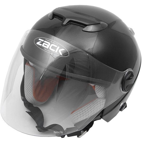【メーカー在庫あり】 TNK工業 ジェットヘルメット ZACK ZJ-2 黒 フリーサイズ(58-59cm) 4984679508394 HD店