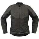 アイコン ICON 春夏モデル ジャケット WOMEN オーバーロード3 レザー レディース 黒 Sサイズ 2813-1083 HD店