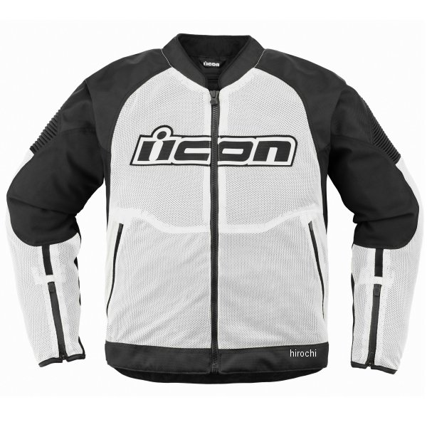 アイコン ICON 2024年春夏モデル ジャケット オーバーロード3 メッシュ 白 3Xサイズ 2820-6741 HD店