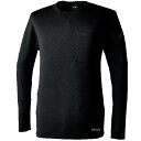 【メーカー在庫あり】 TSデザイン ウォームエアロングスリーブTシャツ 黒 4Lサイズ 8525 HD店(2)