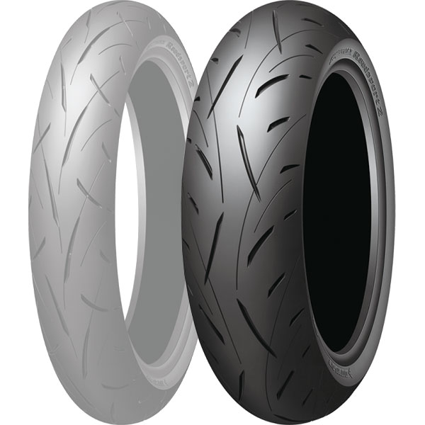 Below 15 inches - ダンロップ DUNLOP ロードスポーツ2 180/55ZR17 M/C (73W) TL リア 333750 HD店