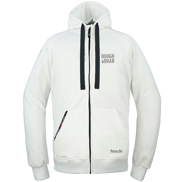【メーカー在庫あり】 ラフ&ロード 春夏モデル ラフライドZIPパーカー エアスルーパッドセット 白 Mサイズ RR1003APWH2 HD店