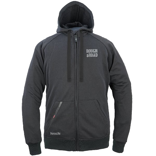 【メーカー在庫あり】 ラフ&ロード 春夏モデル ラフライドZIPパーカー 黒 Mサイズ RR1003BK2 HD店