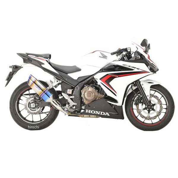 アールズギア r's gear スリップオンマフラー GPスペック タイプS 19年以降 CBR400R チタンドラッグブルー GH41-T3SD HD店