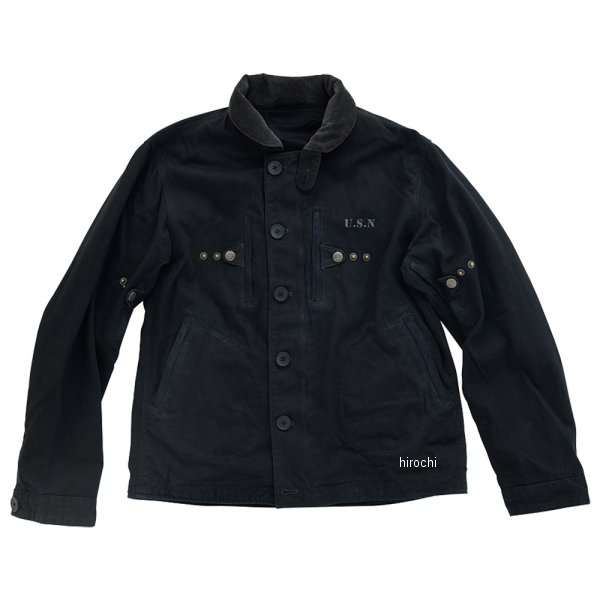 HTVA-2313S ヒューストン HOUSTON 春夏モデル コットンジャケット N-1 M/C 黒 Lサイズ HTVA2313SBKL HD店(2.0)