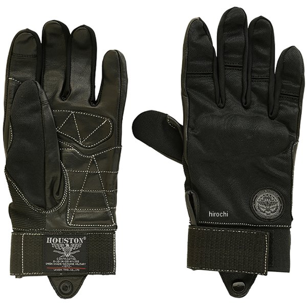 HTVG-2312S ヒューストン HOUSTON 春夏モデル メッシュレザーグローブ 黒 Mサイズ HTVG2312SBKM HD店