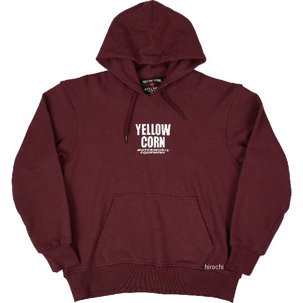 イエローコーン YeLLOW CORN 春夏モデル フーディー バーガンディ Lサイズ YT-028 HD店