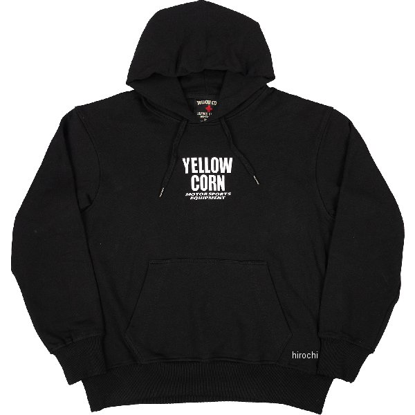 イエローコーン YeLLOW CORN 春夏モデル フーディー 黒 Lサイズ YT-028 HD店