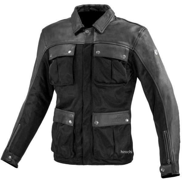 Men'S - 【メーカー在庫あり】 コミネ KOMINE 春夏モデル レザーメッシュロングジャケット 黒 Lサイズ JK-170 HD店