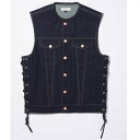 カドヤ KADOYA 2024年春夏モデル ベスト SOLID BIKER VEST ネイビー Sサイズ 6601 HD店