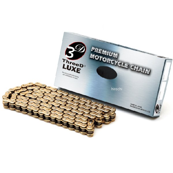 EKチェーン 江沼チェーン ThreeD LUXEシリーズ 530L/3D 92L カシメジョイント ゴールド 4571291772007 HD店