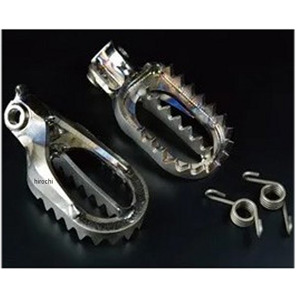テクニクス Technix RAPTOR チタンフットペグ エイペックス12年-20年 CRF250L13年-17年 CRF250M17年-20年 CRF250Rally21年以降 CRF250L/L-S21年以降 CRF250Rally/-Sマシンを意のままにコントロールするトップライダー。マシンに要求される多くの要素の中でフットペグは高いウエイトを占める。ラプトールチタンフットペグを愛用したライダーは、その一体感、安心感、そして存在感から逃れることはできなくなる。勝者の選択がここにある。RAPTORチタンフットペグはUKのファクトリーにて丹念に製作され、 チタンならではの美しい焼き色は、その時々の微妙な環境の変化や 素材の個体差により二度と同じものは作り出す事はできない。基本性能の大幅な向上は元より、クールなエクステリア性もライダーの感性を刺激する。RX002L4楽天 HD店